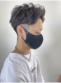 アップバング×シルバーカラー♪