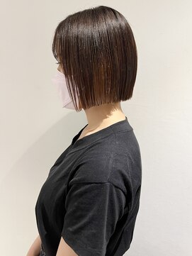 ラミエバイメルト 下北沢(lamie by melt) 【村上慶登】タイトボブ 切りっぱなし  大人かわいい 20代 30代