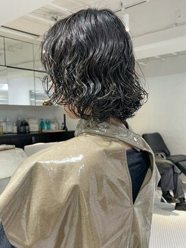 アイティーバイアルバム 藤沢店(IT by ALBUM) ボブパーマ_ふんわりカールショコラ_ba400552