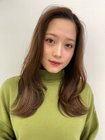 ヘアーショップ エヌアンドエー 越谷店(hair shop N&A) かき上げロング×ベージュ