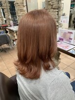 リー 甲子園(Lee)&nbsp;オレンジベージュ×ミディアムボブ２☆