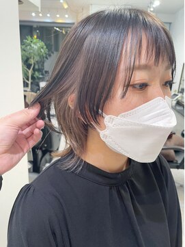 グーフィートーキョー 銀座(Goofy Tokyo) イヤリングカラー/ショートウルフ/ミルクティー/インナーカラー