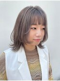 ダブルカラーミルクティーベージュカラーケアブリーチハイトーン