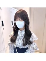 サンド 池袋(sand)&nbsp;韓国風ヘア/ワンホンヘア/ベージュカラー/顔周りカット