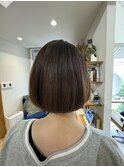 《緑橋/城東区/女性サロン》コンパクトボブ×質感再整カラー