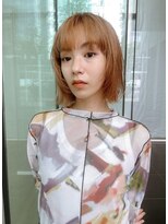 ビュートリアム ギンザ(BEAUTRIUM)&nbsp;顔周りカット＊ボブヘア/ショートボブ/オレンジベージュ