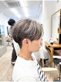 【メンズ★大名】センターパート×バレイヤージュ×ブリーチ