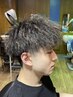 【メンズ】パーマ＋カット＋シェービング