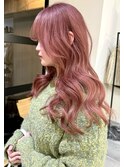 顔周りマッシュウルフミディアムレイヤーボブウルフ小顔ワンレン