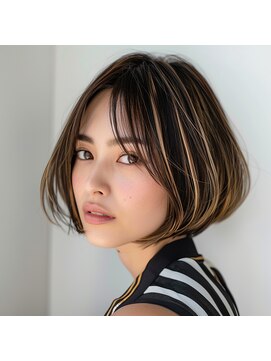 ロディーナコク 大口 新子安(rodina.coc) コントラストハイライト/ハイトーンカラー/ミルクティーアッシュ