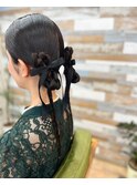 ツインテール編み編みアレンジ