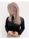 レイヤー×ミルクティーベージュ