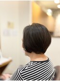 40代50代60代ショートボブヘアマニキュア【新百合ヶ丘白髪染め】