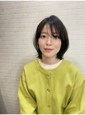 くびれボブ/くびれスタイル/アッシュブラック