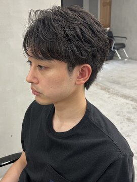 スミス 上野(smith) フェザーパーマ　メンズカット　フェザーショート　ニュアンス