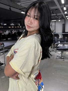 ゲームバイアランスミシー 心斎橋(GAME by Alan Smithee) blue black×レイヤーカット