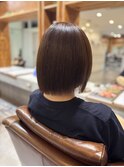大人美人くびれヘア艶感結べるボブうる艶髪レイヤーカット