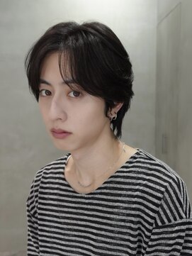 バイフィフス 原宿/表参道(by fifth) 原宿フェザーショートメンズカットセンターパート30代