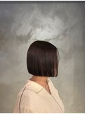 切りっぱなしボブ