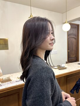 シエン 恵比寿(CIEN) ラベンダーアッシュ/顔まわりカット/透明感カラー/恵比寿