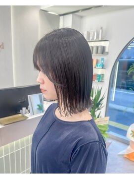 ロンドリゼル 札幌(Lond RiseL) オリーブグレー/前髪/ボブ/マロンベージュ/レイヤーカット/小顔