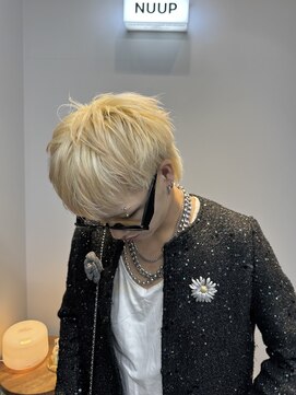ヌープヘアーアイス(NUUP.hair ici) メンズカラー/ブリーチカラー/ブロンド/マレットヘア