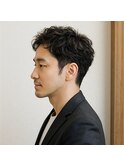 大人メンズビジネスナチュラルパーマ　20代 30代 40代 50代 60代