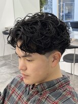 フィフス 仙台(fifth) 仙台ラルフカール刈り上げセンターパートスパイラルパーマ強め