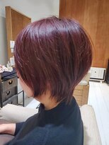ヘアリゾート粋 リマ 銀座店(lima)&nbsp;透明感ローズピンク/レイヤーカット/ショート
