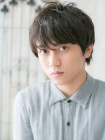 グルーミングサロン バーバー キャッスル 北浦和西口(Grooming salon Barber Castle)&nbsp;20代30代くせ毛風スーツ斜めバング社会人メンズショートa北浦和