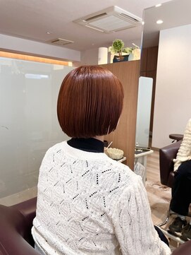 エル バイ ファースト(L by first) 【L by first】オレンジ×ミニボブ