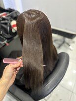 ヘアーデザイン ジェルム(Hair Design germe)&nbsp;縮毛矯正×ココアブラウン / YUDU