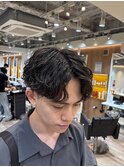  MEN’S HAIR/波巻ツイストスパイラル/フェザーパーマ/眉毛/渋谷