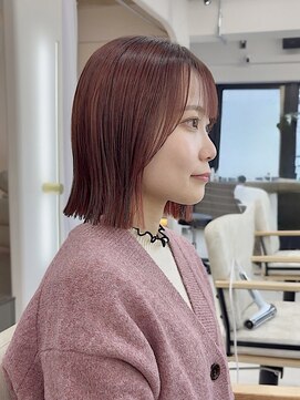 アイドットプラス 札幌大通り(i.+ODORI) 秋のピンクブラウン外ハネボブくびれ巻き