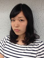 フェリシータ 緑地公園店(felicita) 流しシースルーバング☆ノームコア抜け感ボブディ