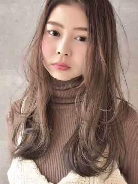 キアラ(Kchiara) カジュアルレイヤーカット透け感ベージュ/kchiara川野直人