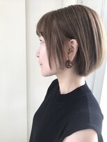ヘアーデザイン リボン(hair design Ribon) アッシュカラー×甘辛ショート