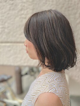 ポタム 東中野(potamu) ボブにパーマ