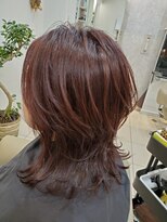 ヴィーヴォ 天六店(VIVO)&nbsp;【VIVO】Watanabe くびれ ミディアムウルフ ベリーピンク