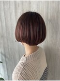 【ミニボブ】シークレットハイライト×ピンクブラウン