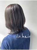 ハイライト×柔らかアッシュ