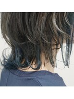 ヘアラボコイル(Hair lab coil) 【HairLab.coil】ウルフミディ×コバルトブルー