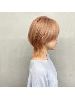 タグ(#tag)&nbsp;#ハイトーンウルフ×ピンクベージュカラー