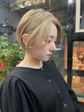 ヌード(NUDE) NUDE 10代20代30代40代 前髪なしショート 大人ショートボブ