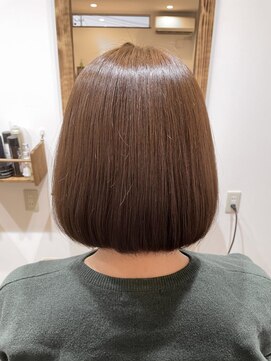 セックヘアデザイン(Sec hair design) 【Sec. hair design 水戸】ボブ+iNOAオイルカラー アッシュラテ