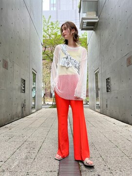 アヴァンス 広島本通店(AVANCE.) ベージュカラー×ミディアムヘア