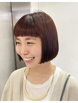 ナループロアボタン(Nalu pu loa BOTAN)&nbsp;ボブパーマ/黒髪パーマ/切りっぱなしボブ/ショートボブ