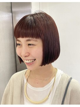 ナループロアボタン(Nalu pu loa BOTAN) ボブパーマ/黒髪パーマ/切りっぱなしボブ/ショートボブ