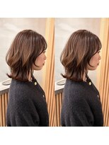 ロンドプロフィール 浦和(Lond profil)&nbsp;中川　前髪カット顔まわり似合わせ外ハネくびれレイヤーミディ