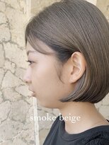 アトリエ エス atelier es HAIRDESIGN&nbsp;くすみグレージュ/コロンとボブ/ミニボブ/ワンカールボブ/透明感